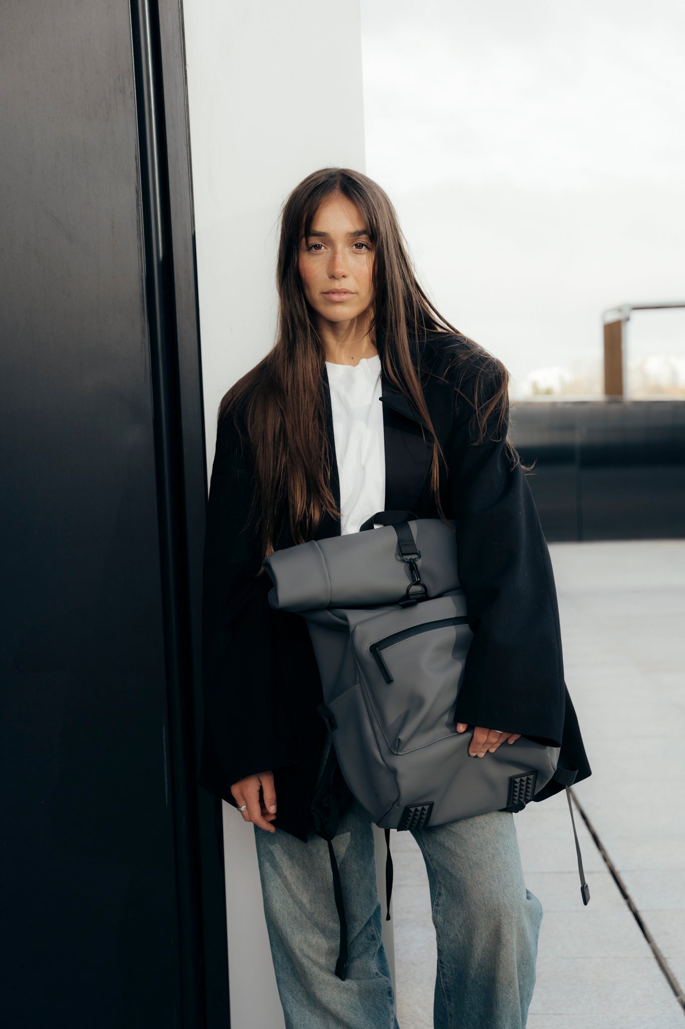 Urban Backpack Grey Navy