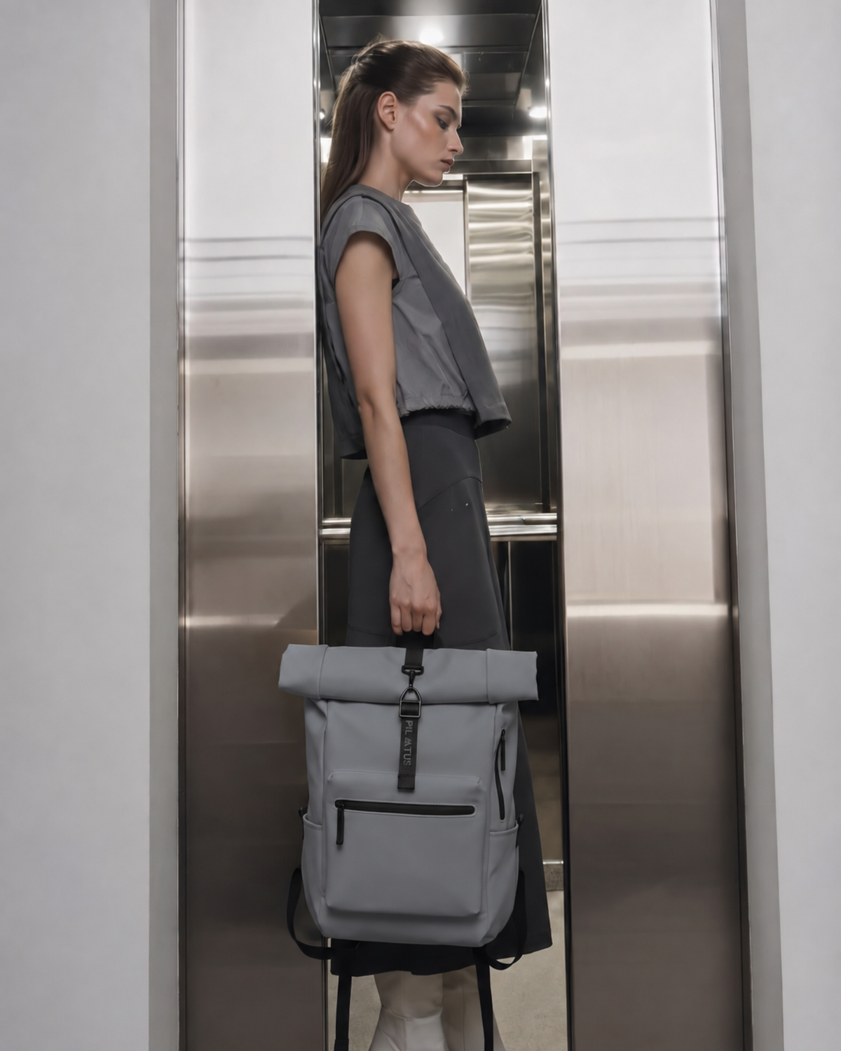 Urban Backpack Grey Navy