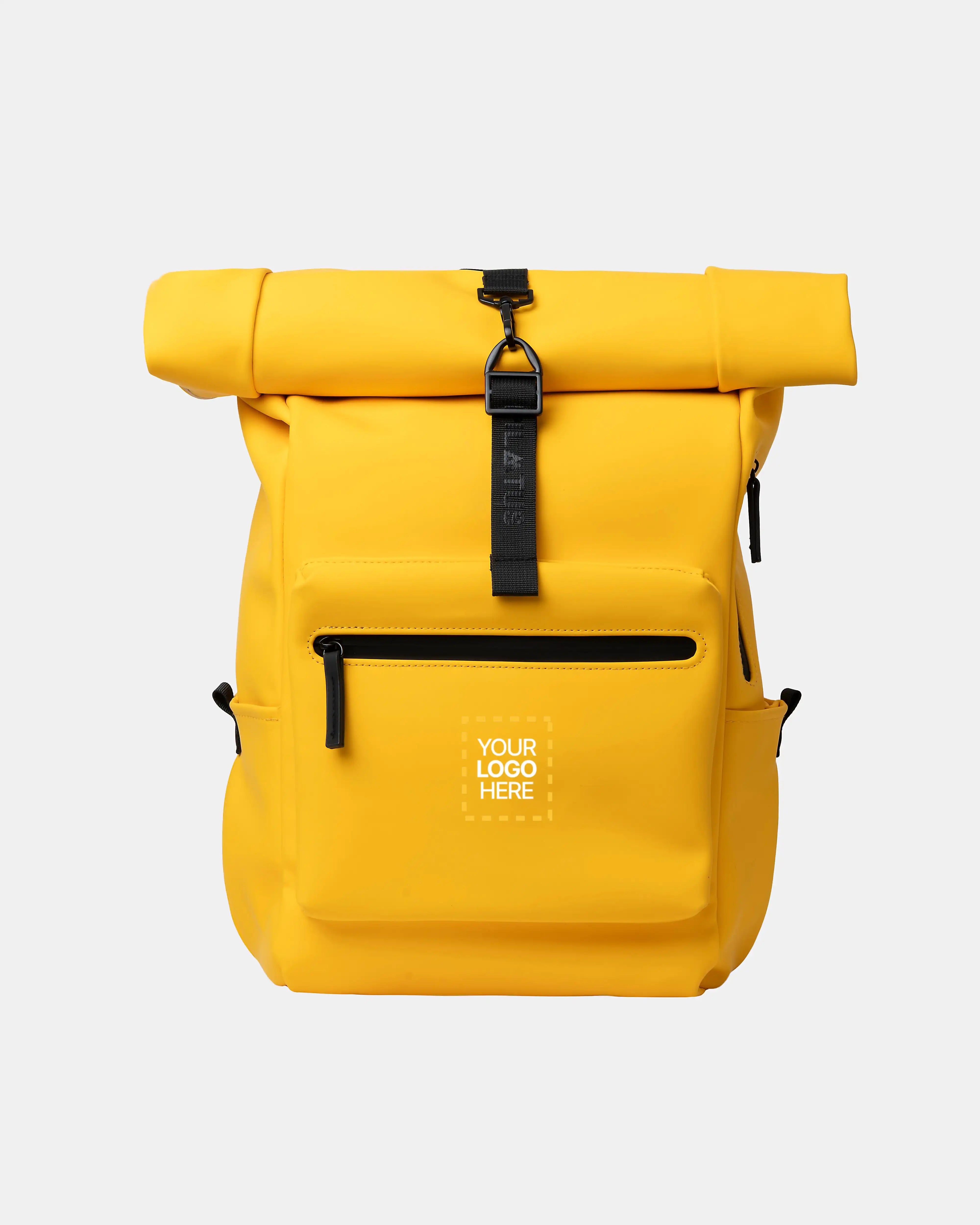 Mochila personalizada Urban en Yellow Bee marca Pilatus Brand con espacio para logotipo corporativo