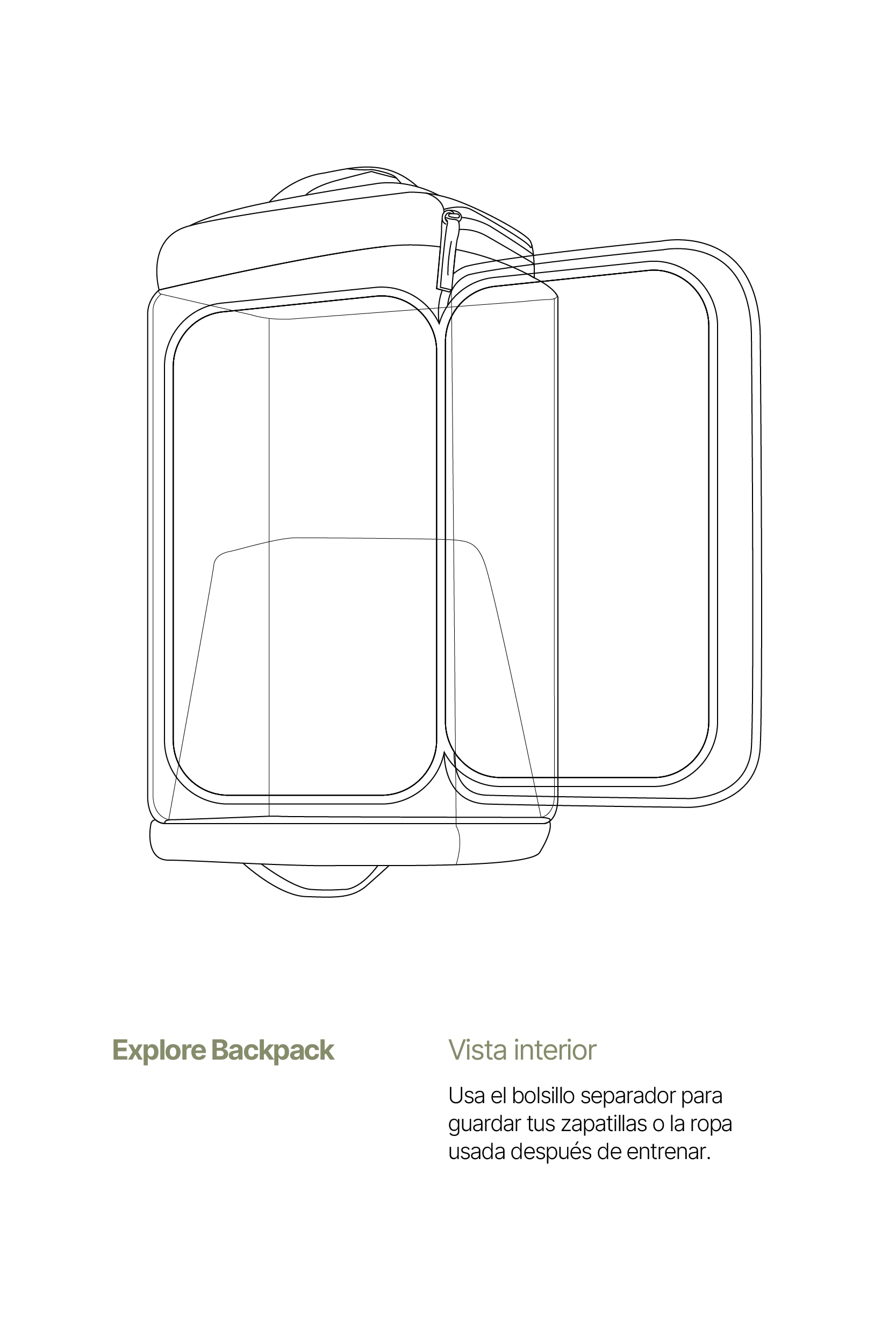 Explore Backpack Grey Navy