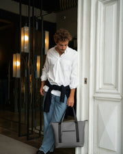 Tote Bag Grey Navy