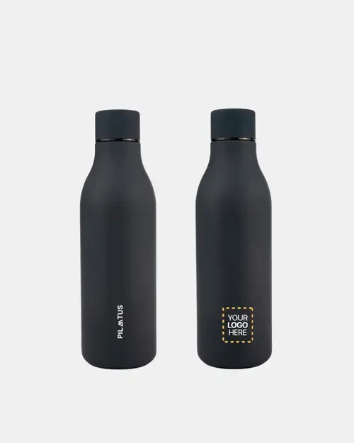 Botella Urban personalizada en Blue Navy marca Pilatus Brand con espacio para logotipo corporativo