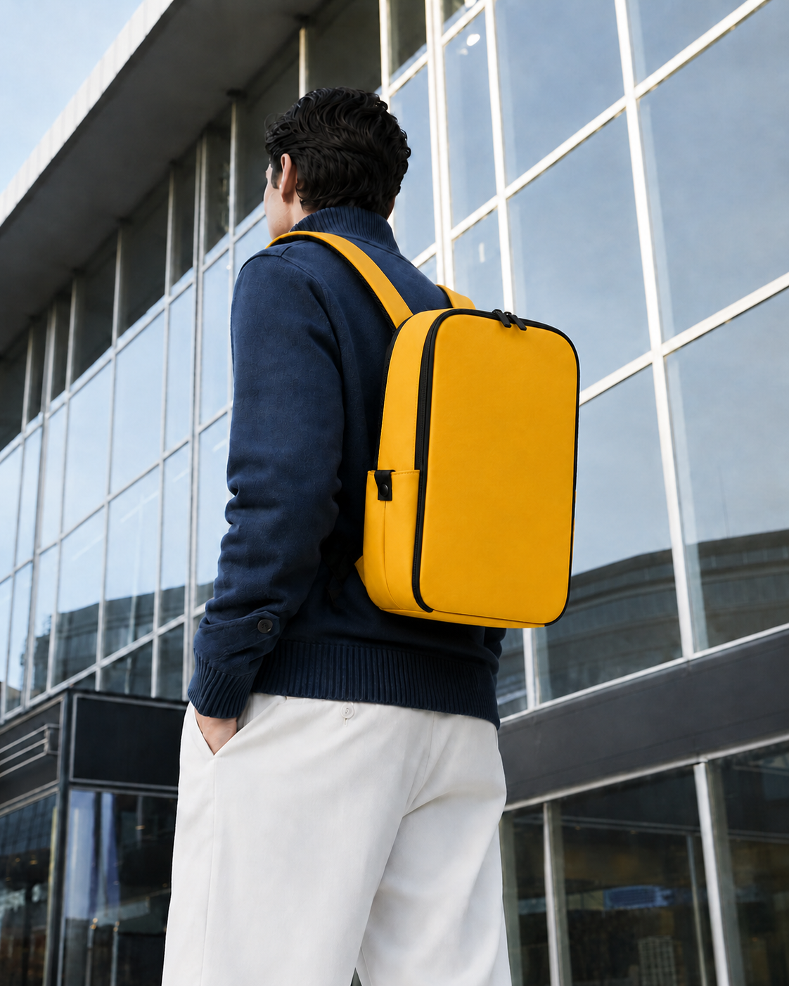 Mochila Delgada Abeja Amarilla