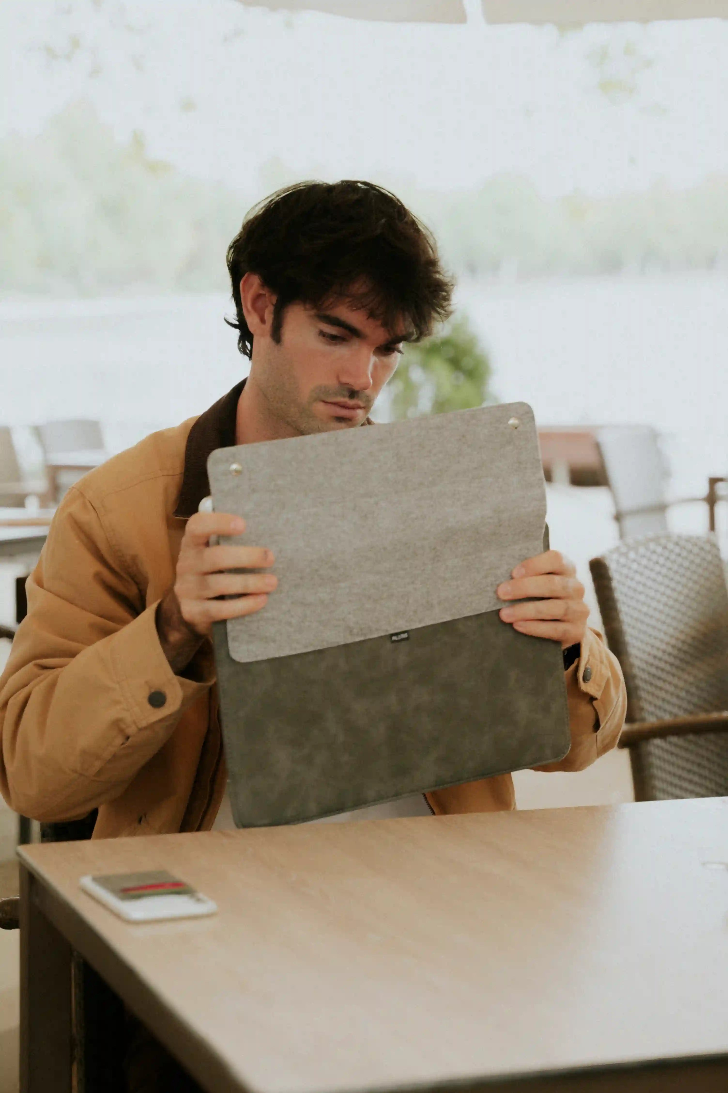 Classic Sleeve Grey Navy