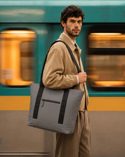 Tote Bag Grey Navy