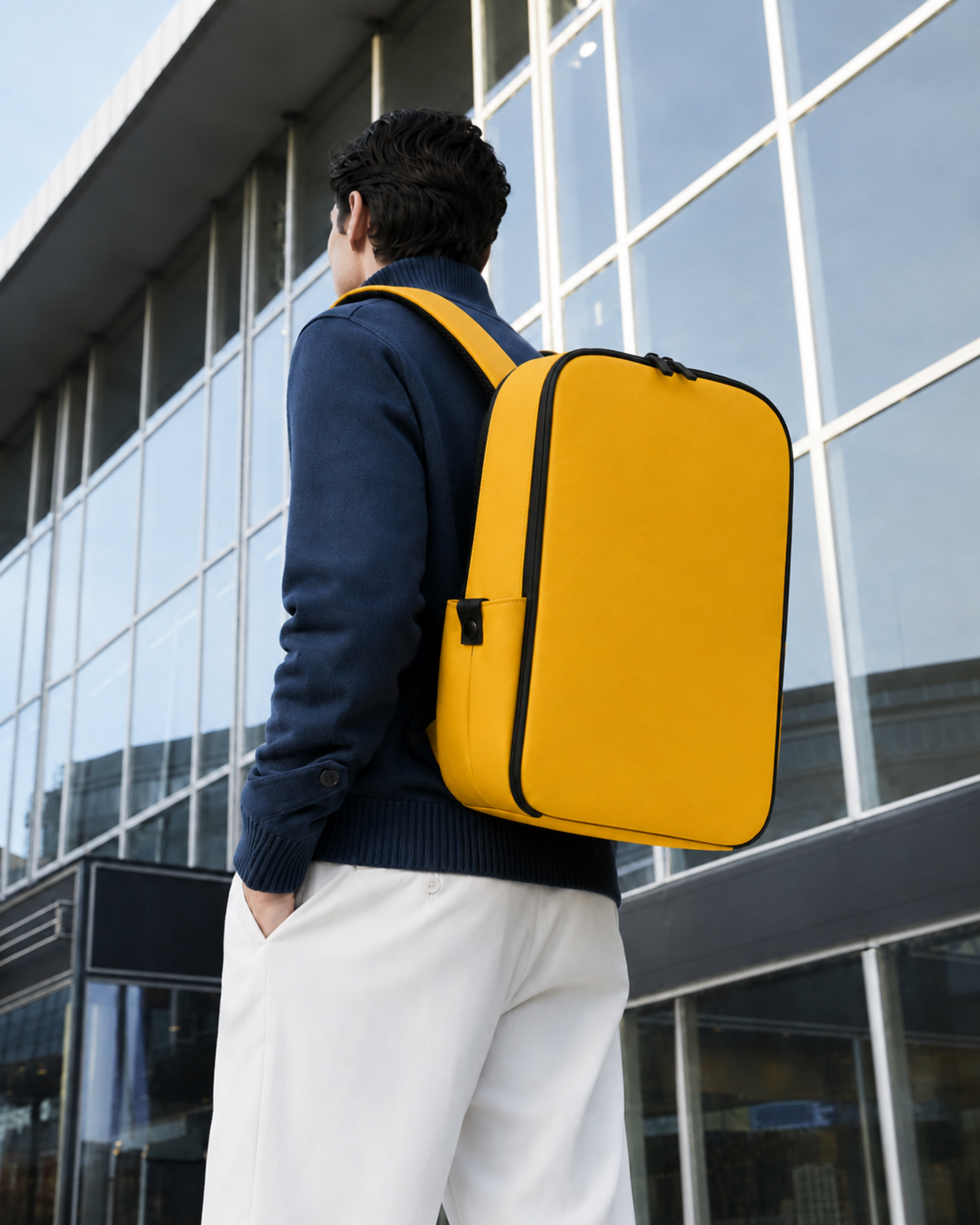 Mochila Delgada Abeja Amarilla