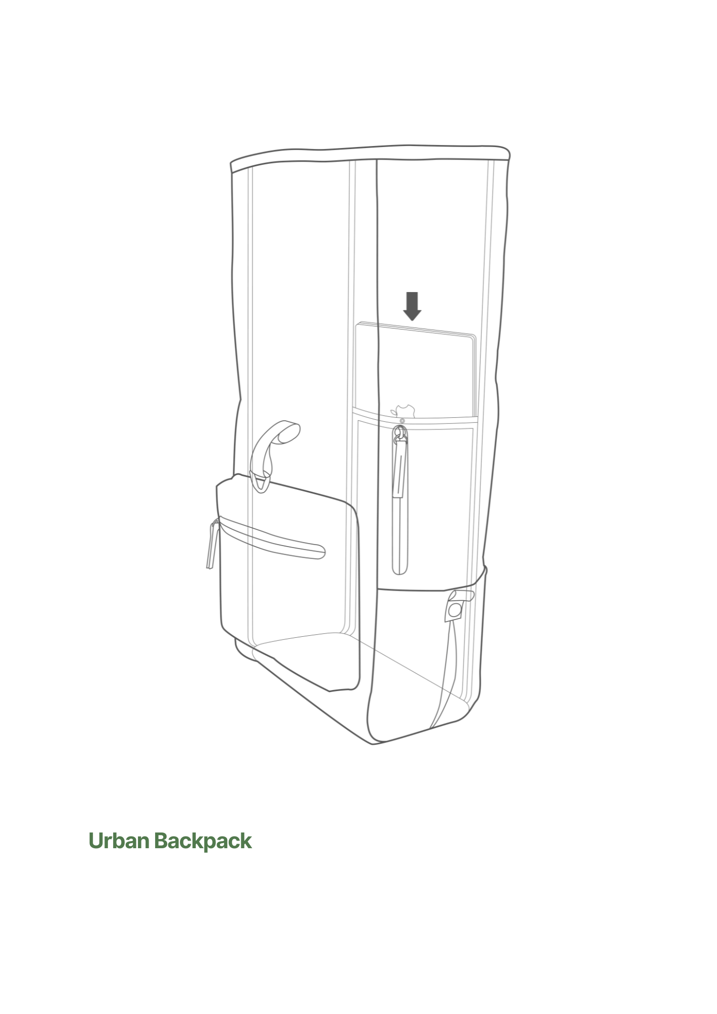 Urban Backpack Metal Wine