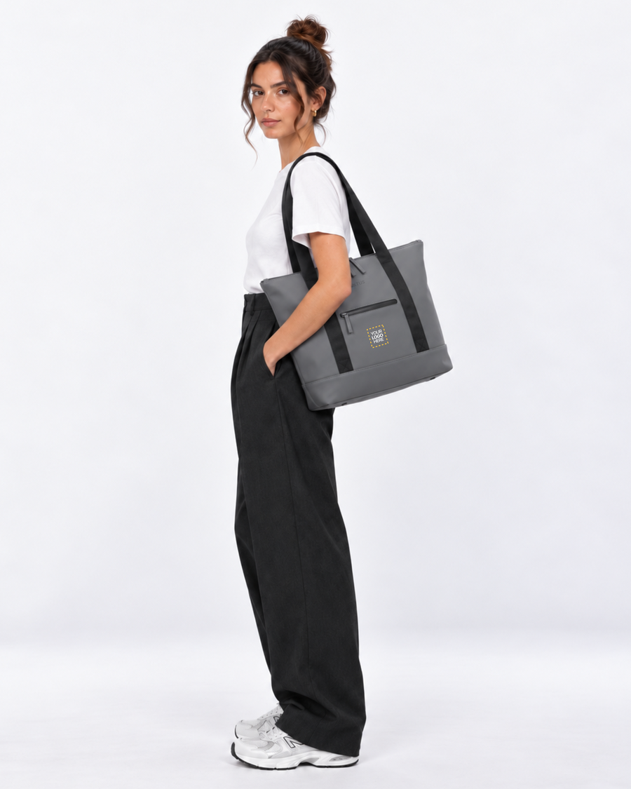 Tote Bag Grey Navy
