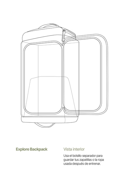 Explore Backpack Grey Navy