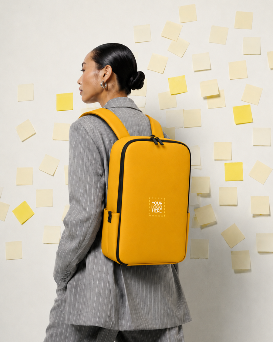 Slim Backpack Yellow Bee