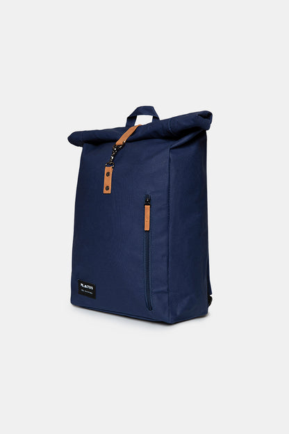 mochila azul sostenible