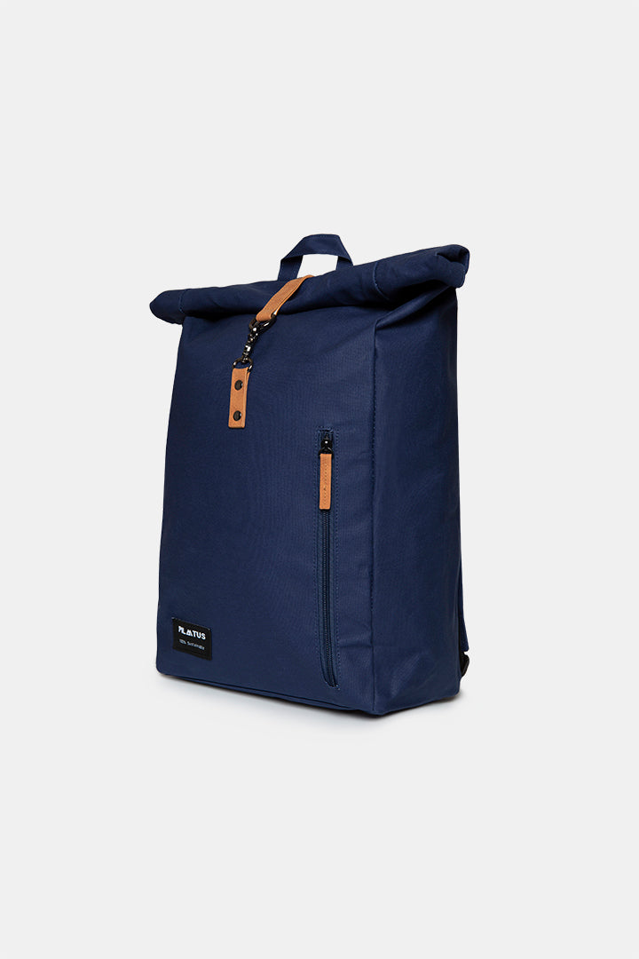 mochila azul sostenible