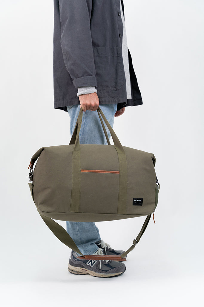 bolsa de viaje verde sostenible
